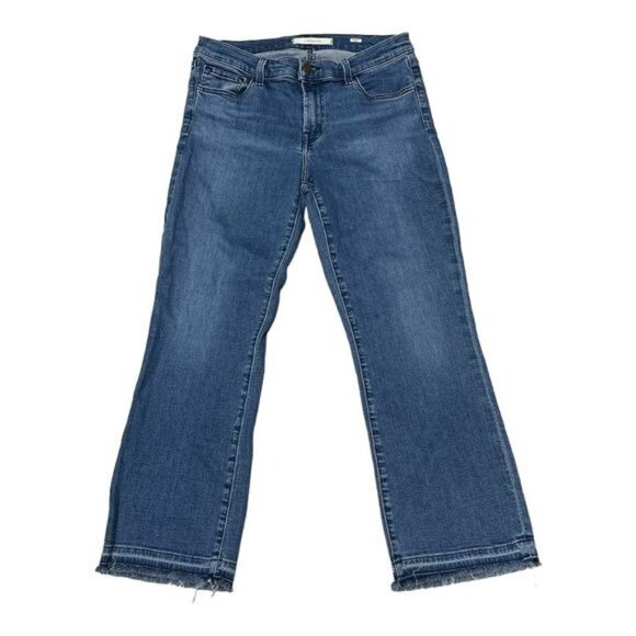 J Brand Blue Selena Cropped Flare Jeans Size 28 - Picture 2 of 12